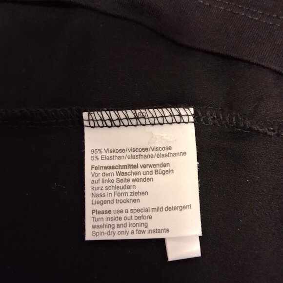 NWT gollehaug collection Women's Black Blouse Long Sleeve Top Size 12 - Picture 8 of 11